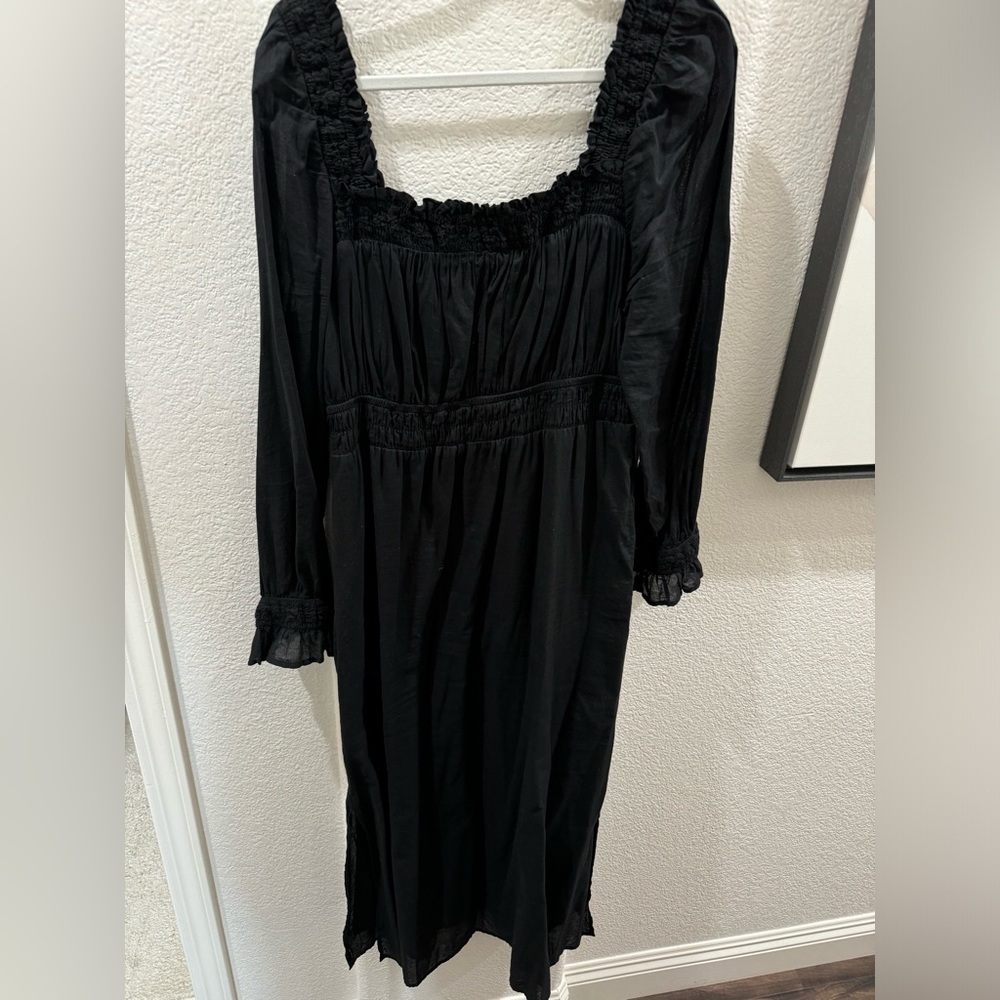 Long sleeve cotton dress